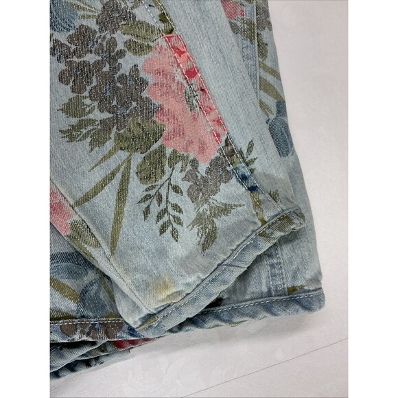 Graff Wear Vintage Floral Denim Jacket Size XL Women's - Picture 4 of 4